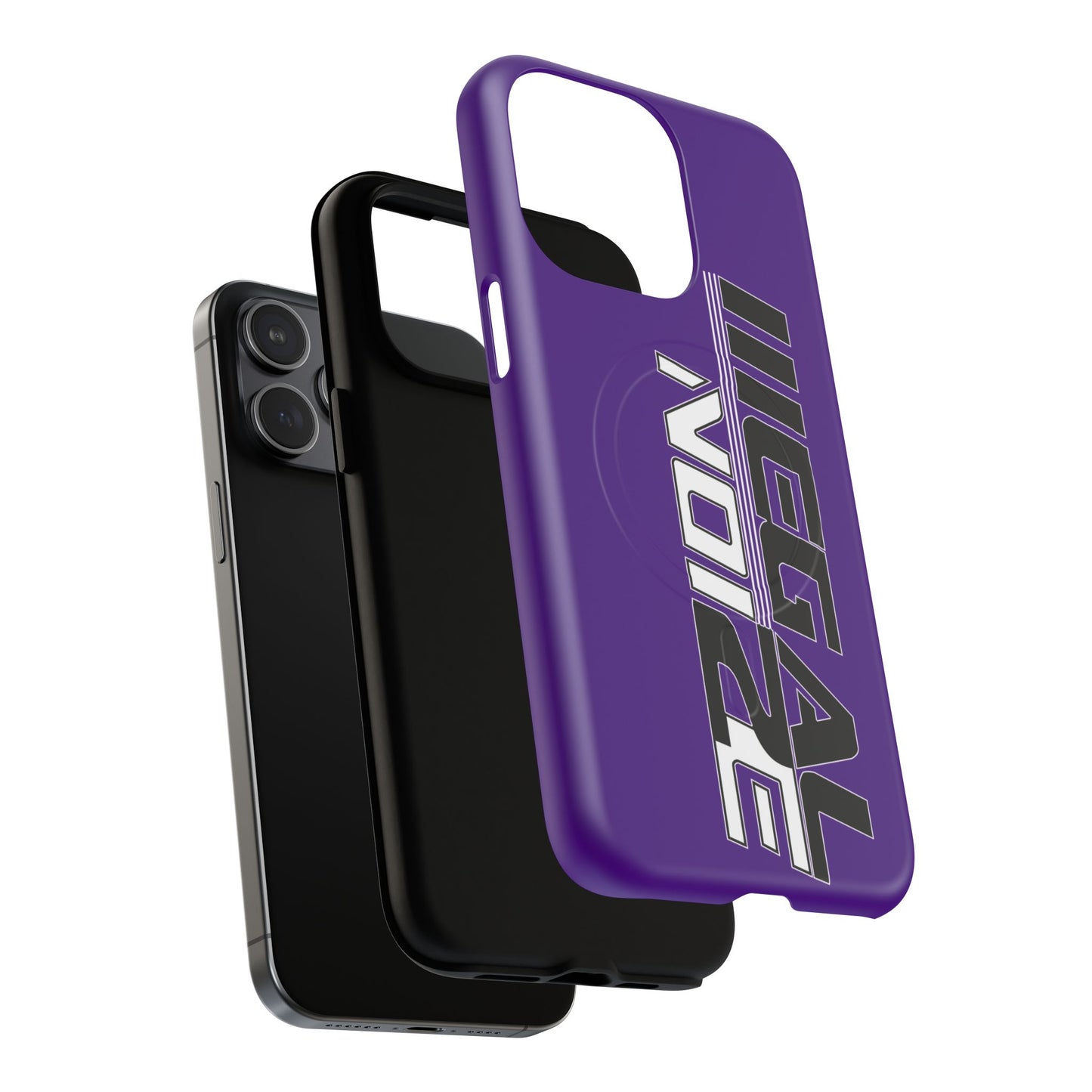 Illegal NoiZe Deep Purple Tough Magnetic iPhone Case