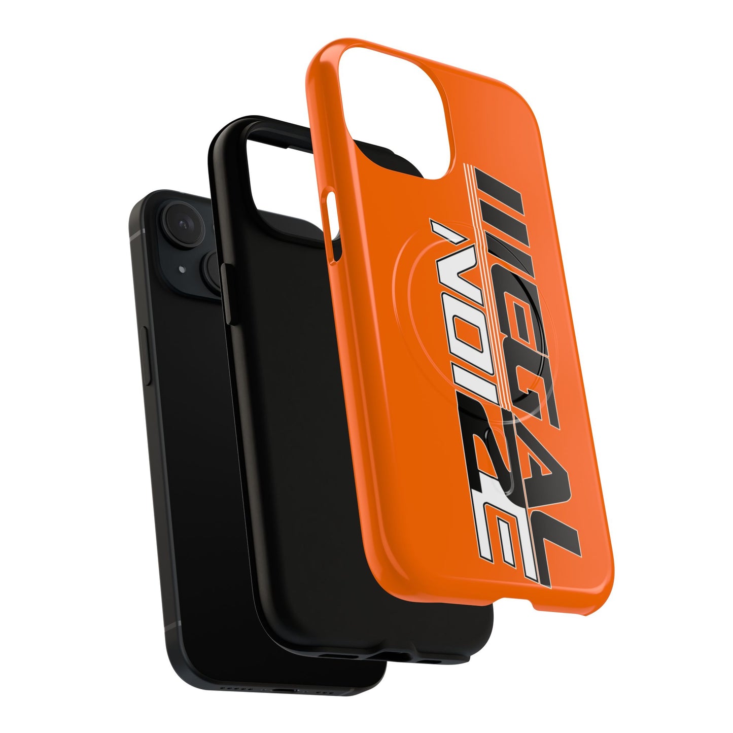 Illegal NoiZe Cosmic Orange Tough Magnetic iPhone Case
