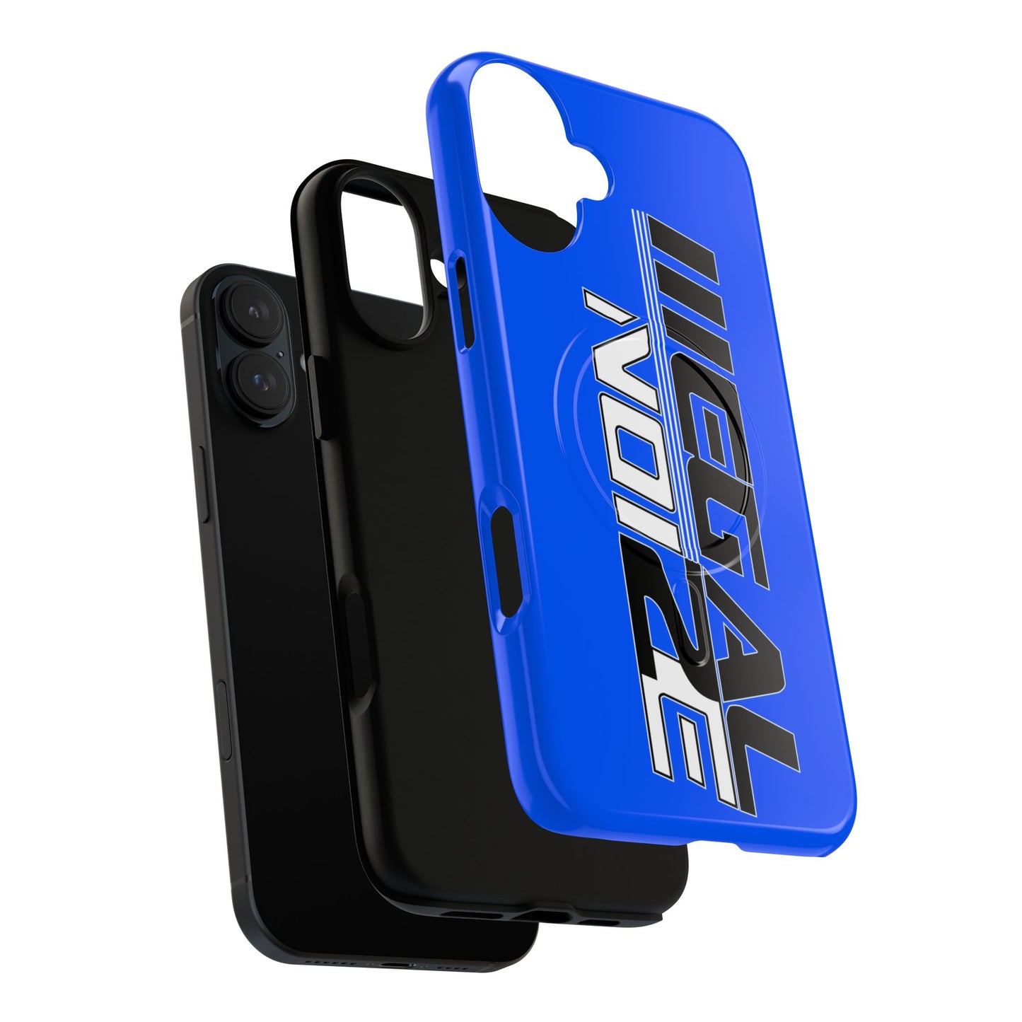 Illegal NoiZe Electric Blue Tough Magnetic iPhone Case