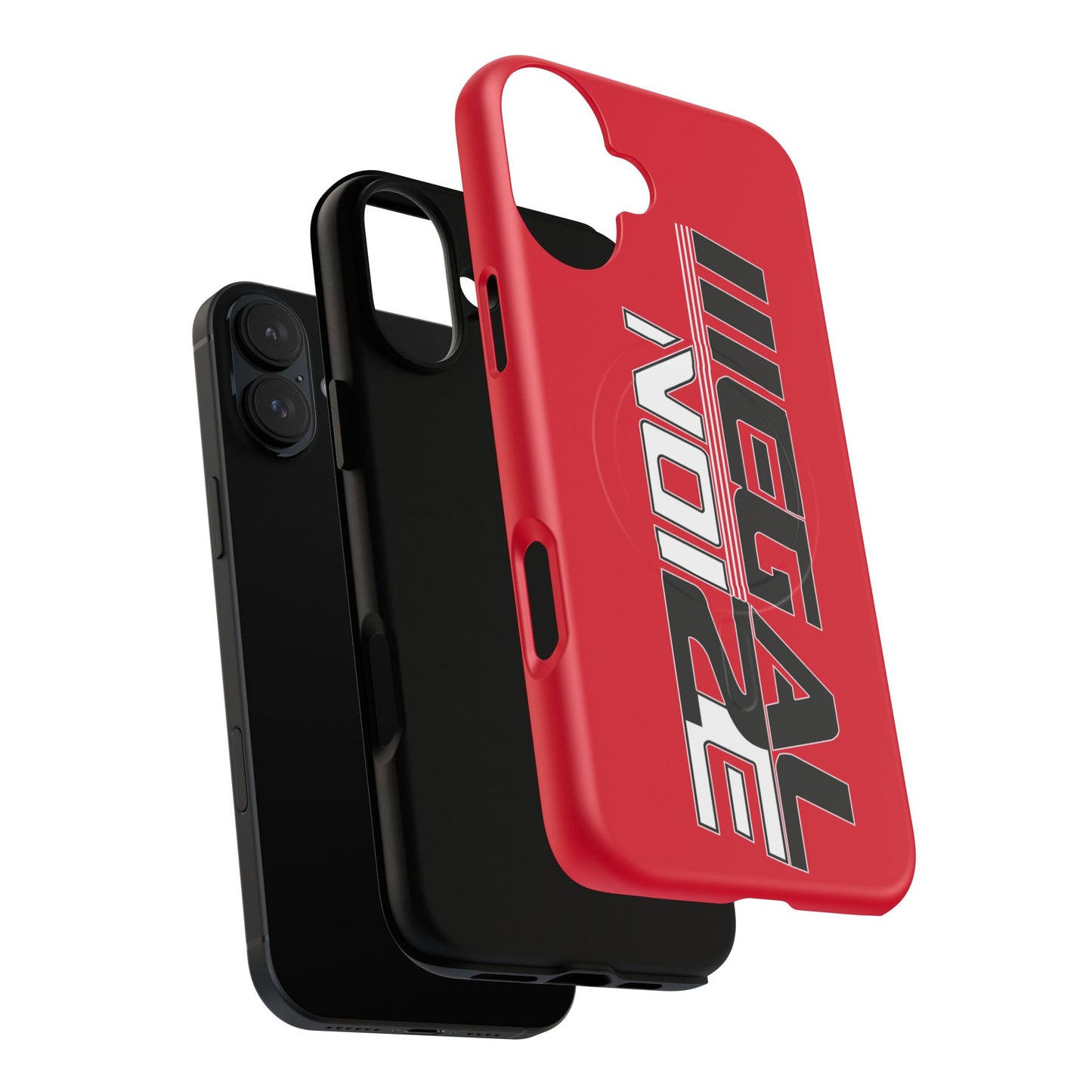 Illegal NoiZe Racing Red Tough Magnetic iPhone Case