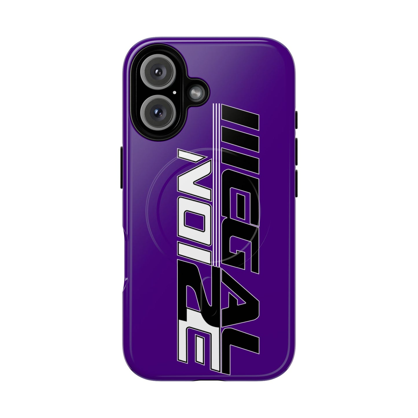 Illegal NoiZe Deep Purple Tough Magnetic iPhone Case