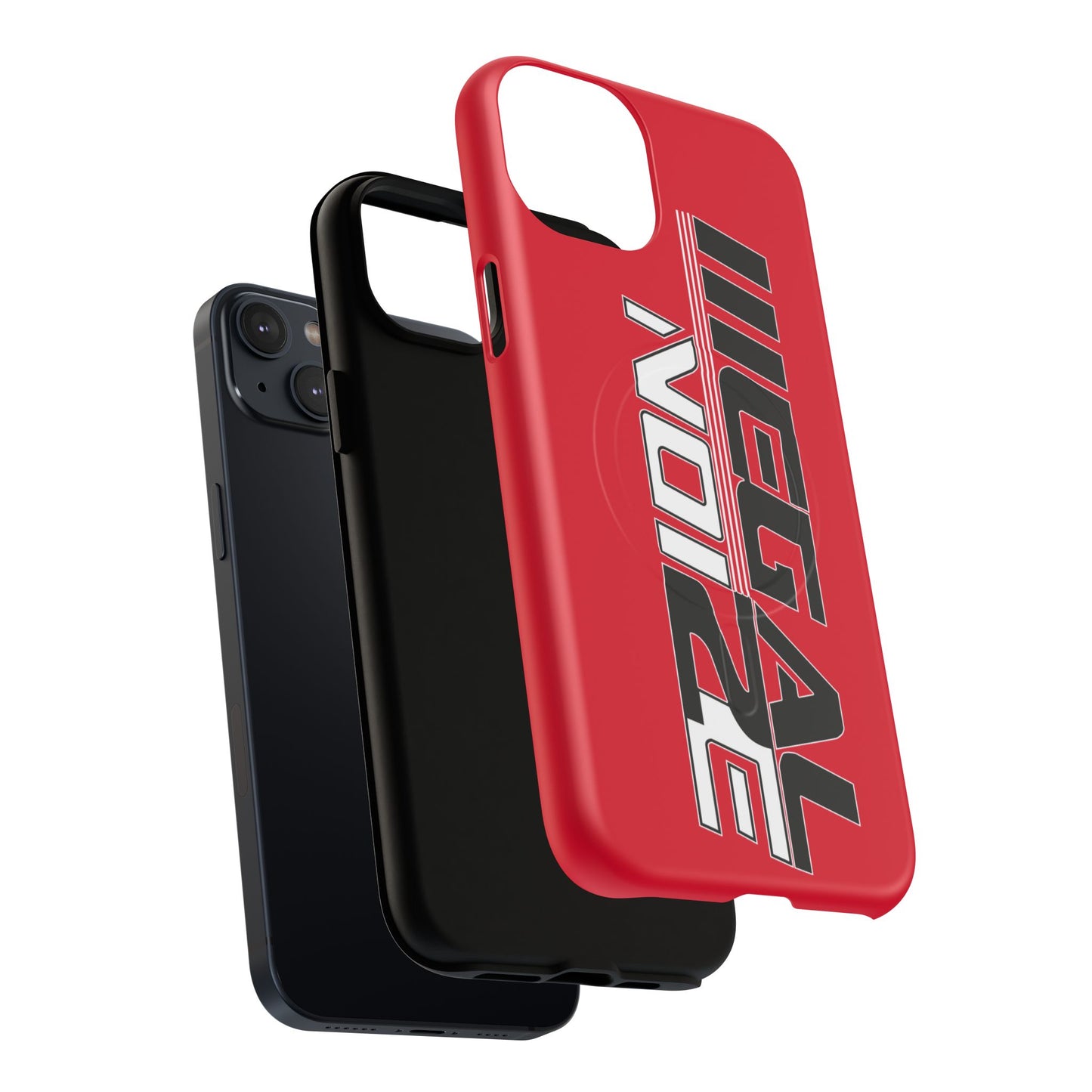 Illegal NoiZe Racing Red Tough Magnetic iPhone Case
