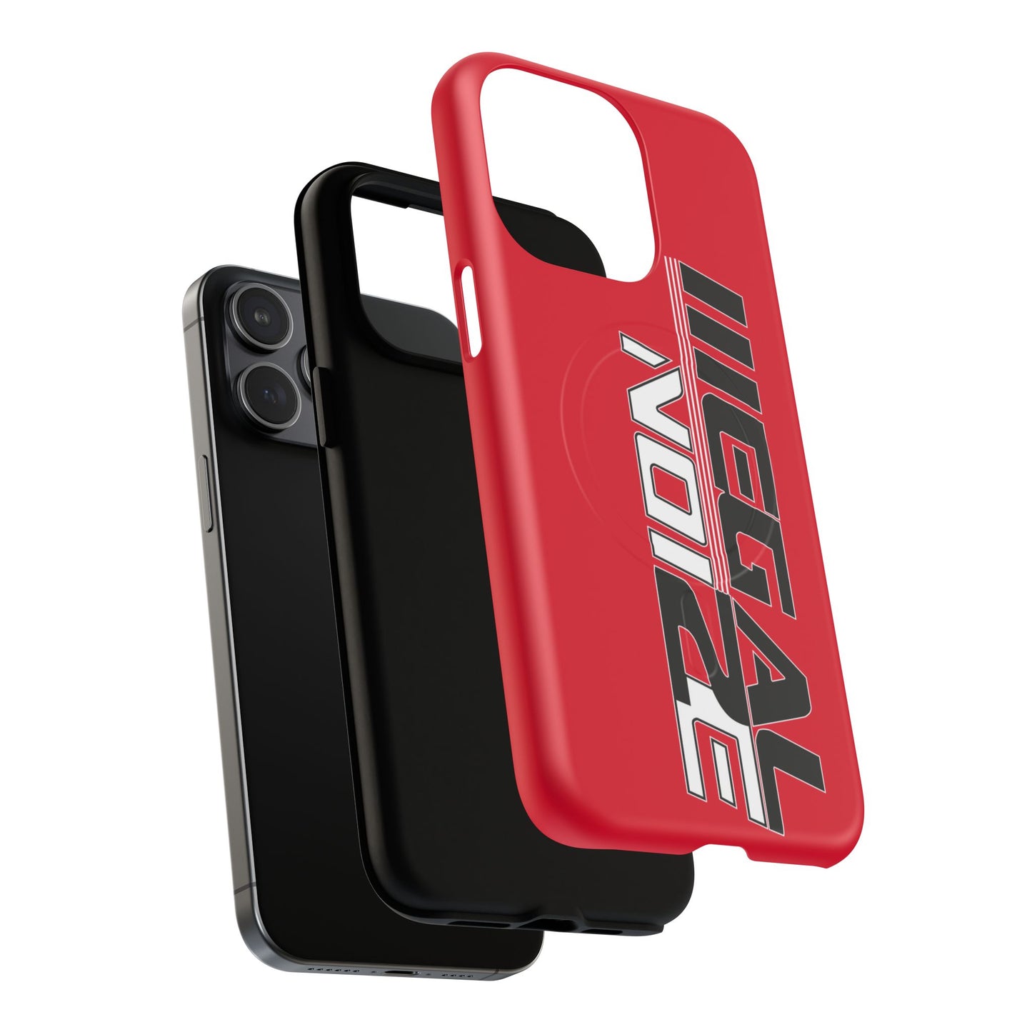 Illegal NoiZe Racing Red Tough Magnetic iPhone Case