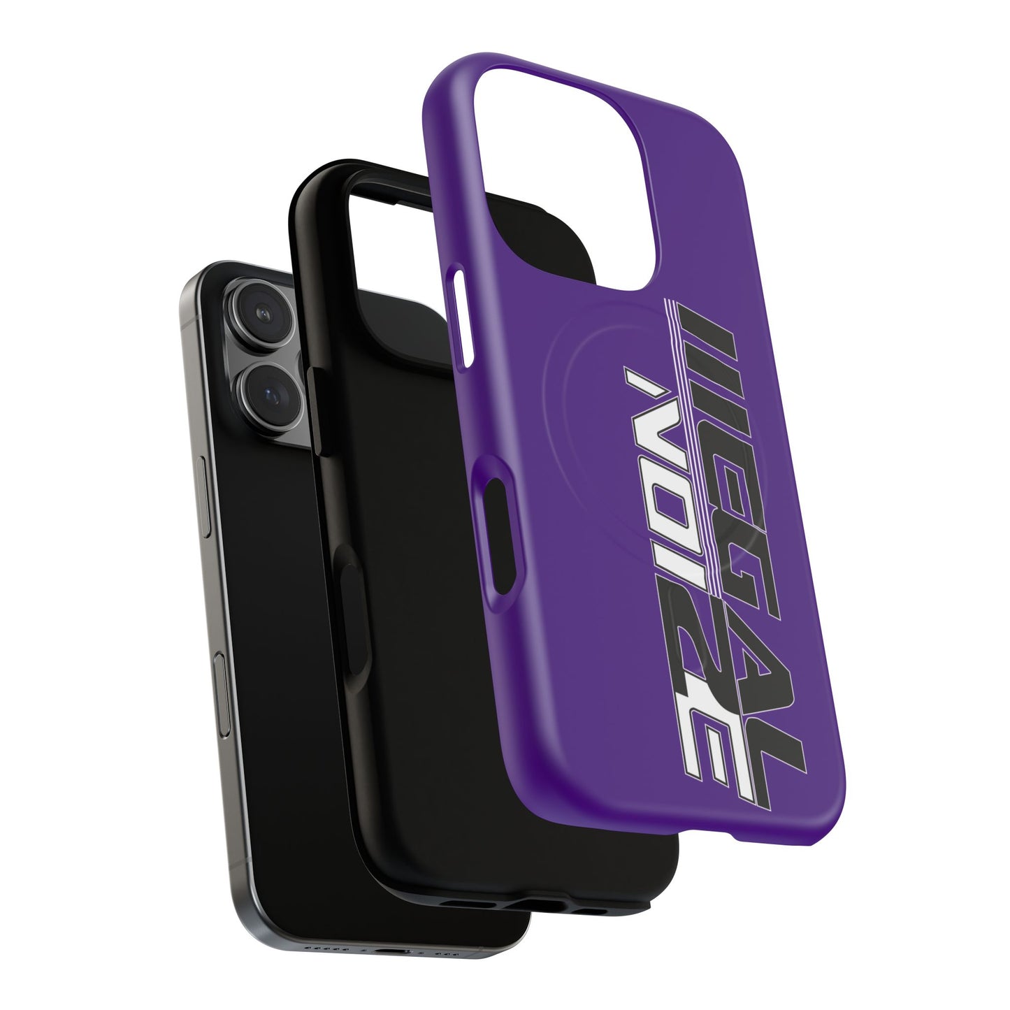 Illegal NoiZe Deep Purple Tough Magnetic iPhone Case