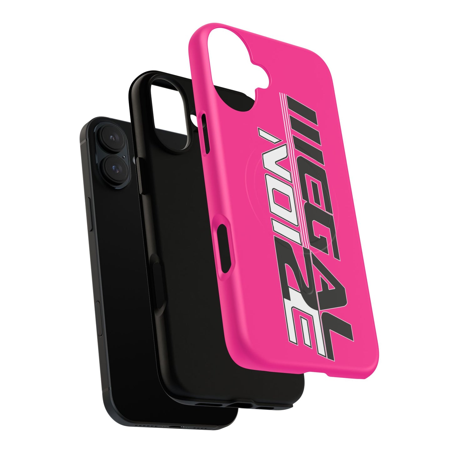 Illegal NoiZe Hot Pink Tough Magnetic iPhone Case