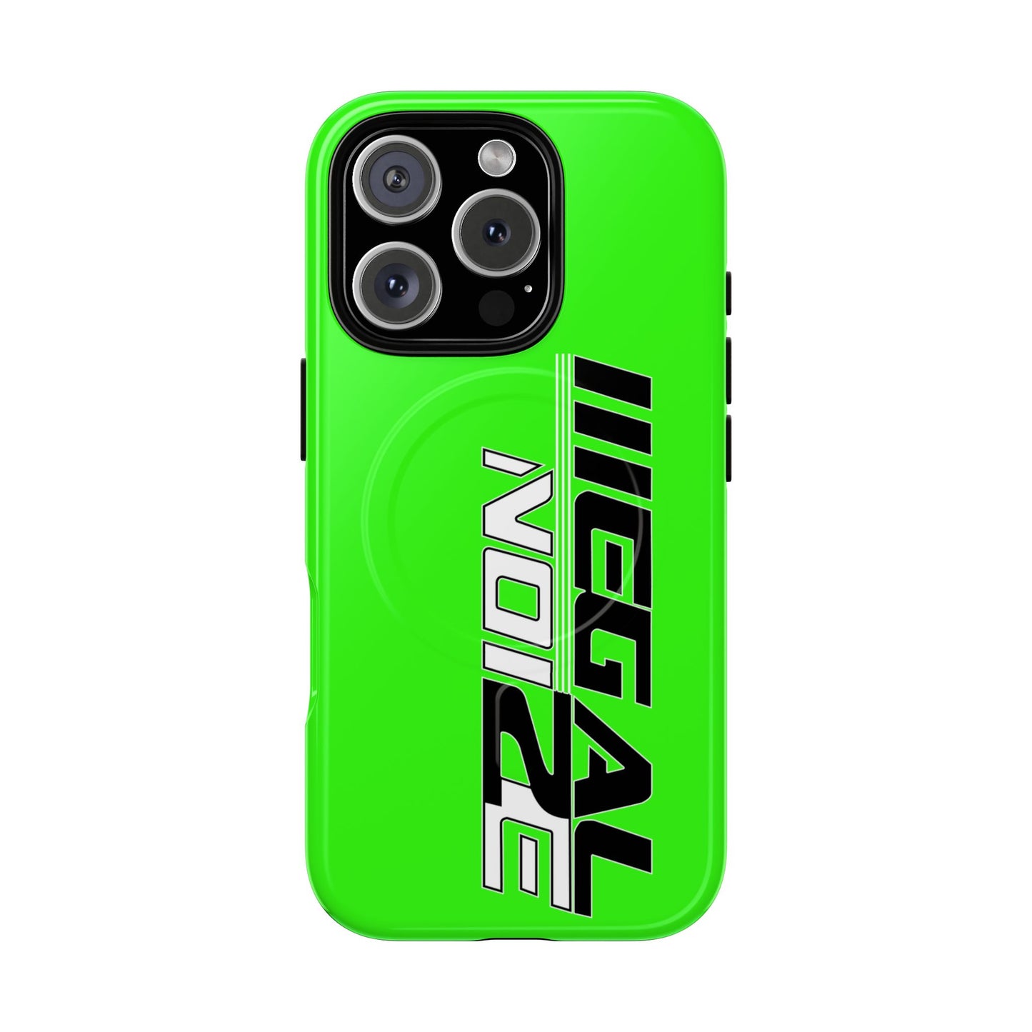 Illegal NoiZe Neon Green Tough Magnetic iPhone Case