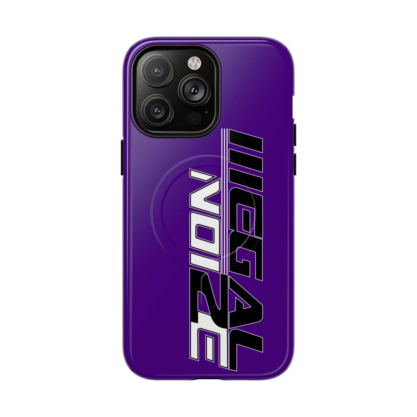Illegal NoiZe Deep Purple Tough Magnetic iPhone Case