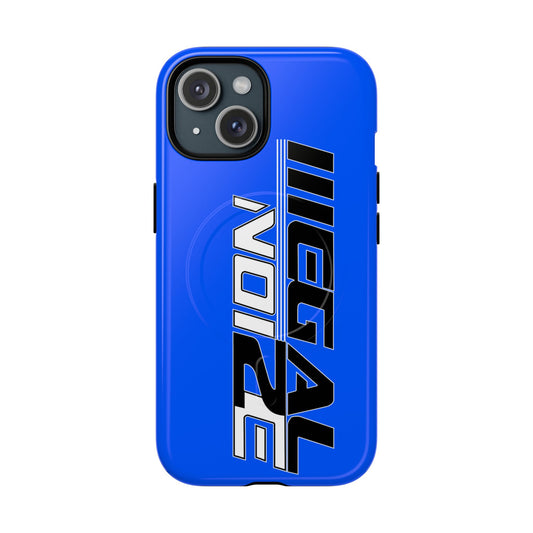 Illegal NoiZe Electric Blue Tough Magnetic iPhone Case