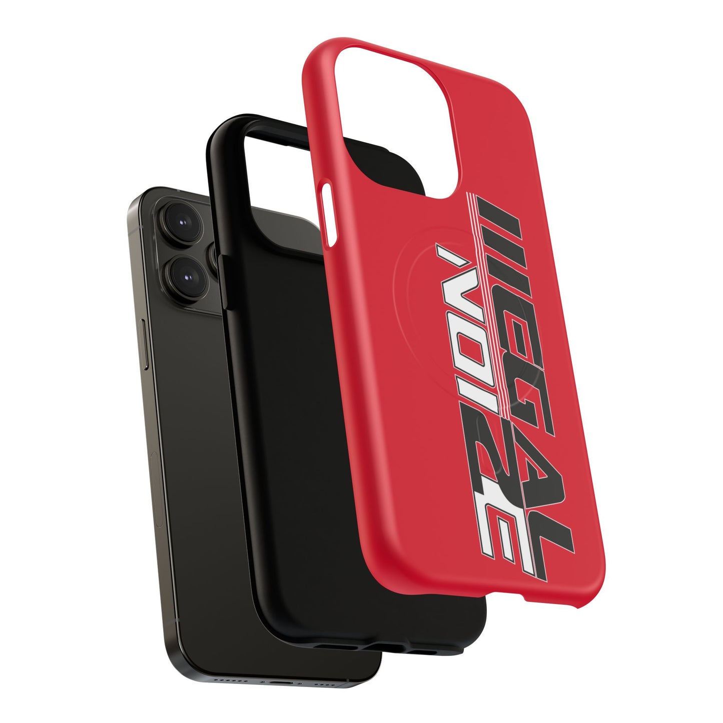 Illegal NoiZe Racing Red Tough Magnetic iPhone Case