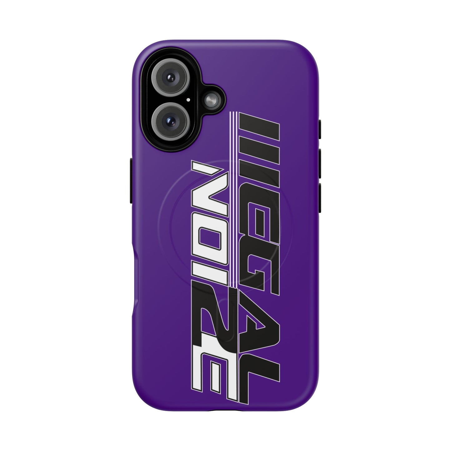 Illegal NoiZe Deep Purple Tough Magnetic iPhone Case