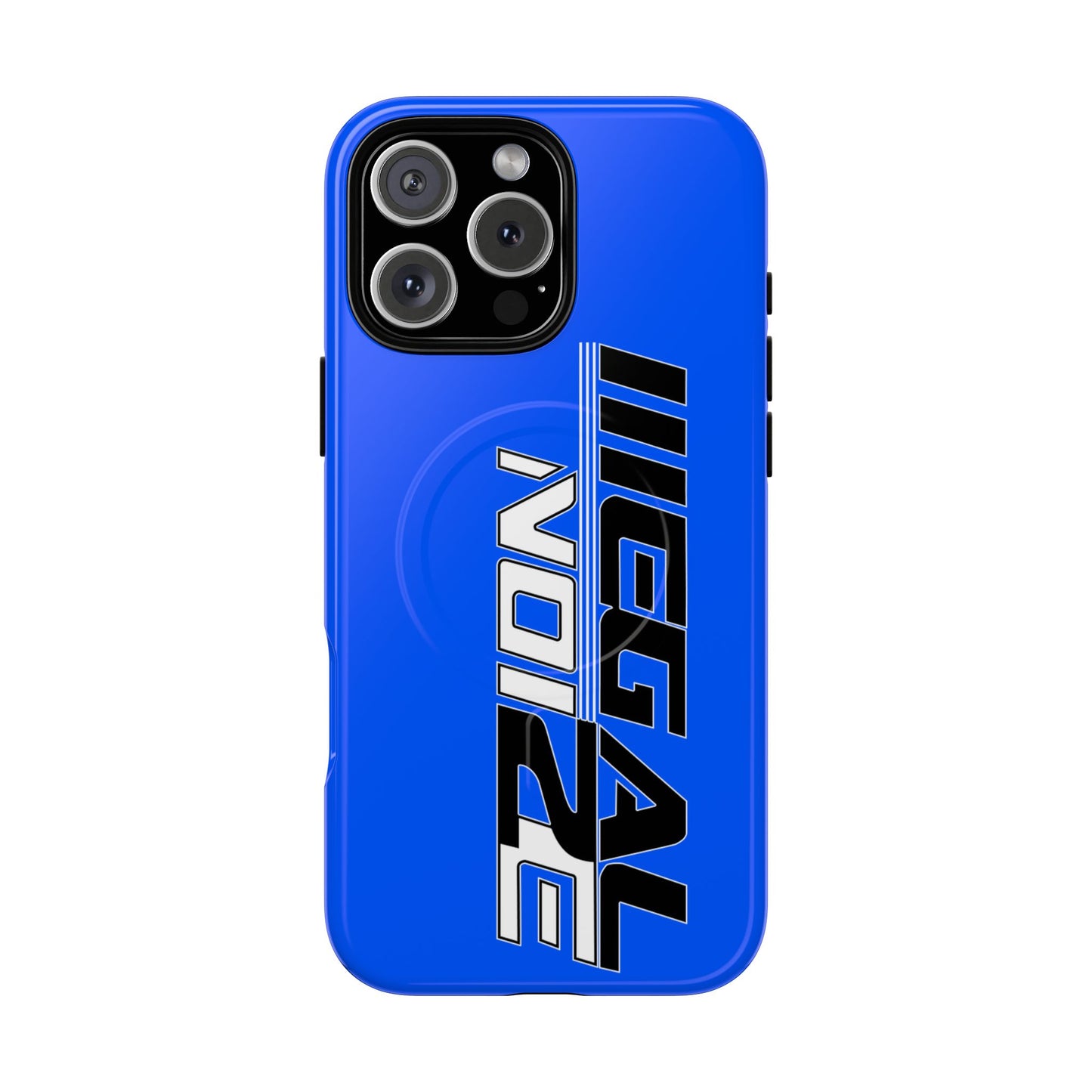 Illegal NoiZe Electric Blue Tough Magnetic iPhone Case