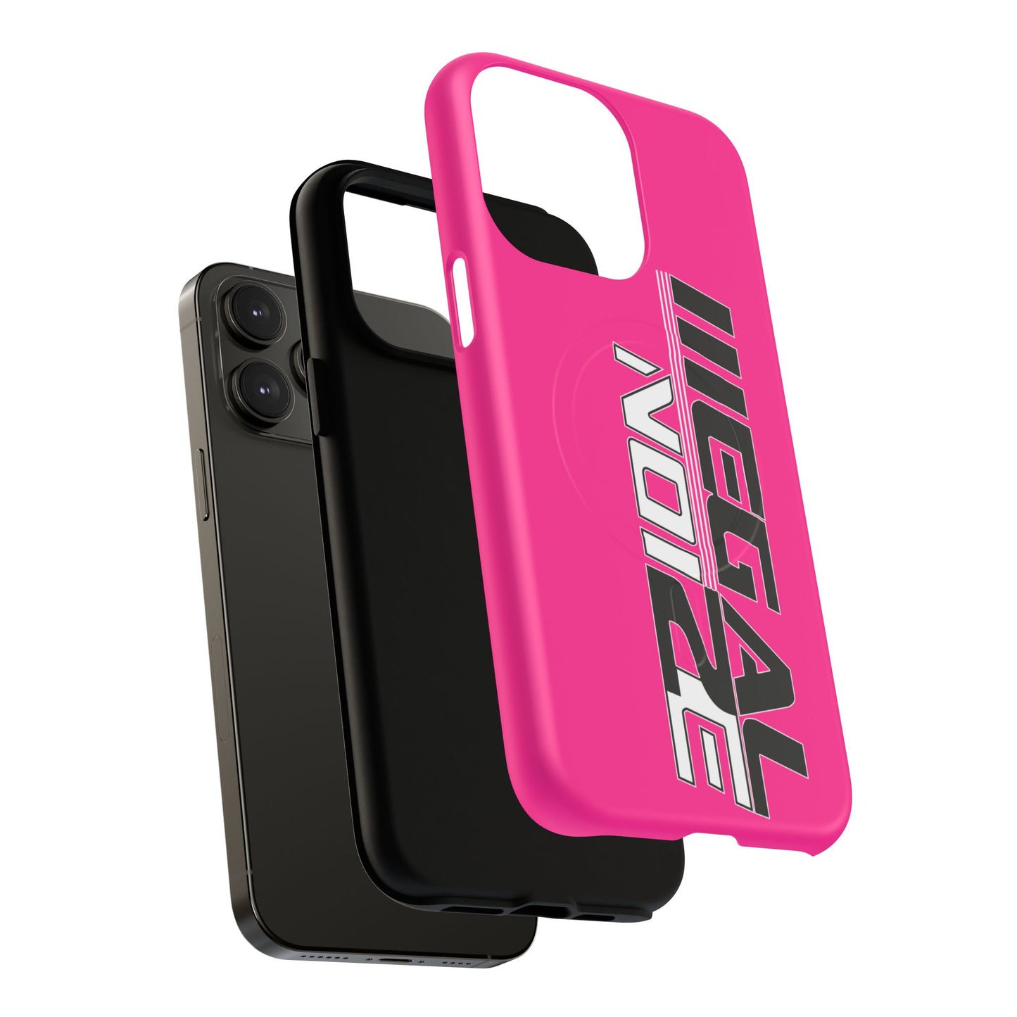 Illegal NoiZe Hot Pink Tough Magnetic iPhone Case