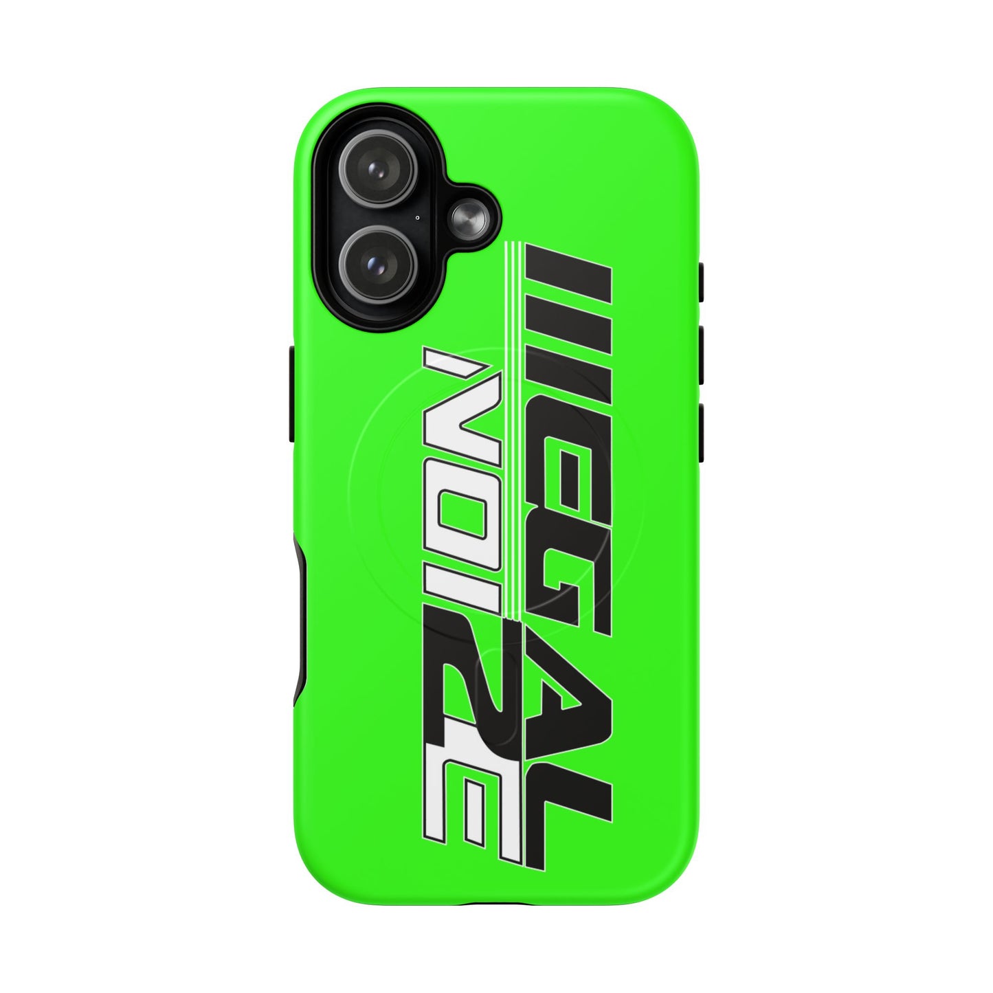 Illegal NoiZe Neon Green Tough Magnetic iPhone Case