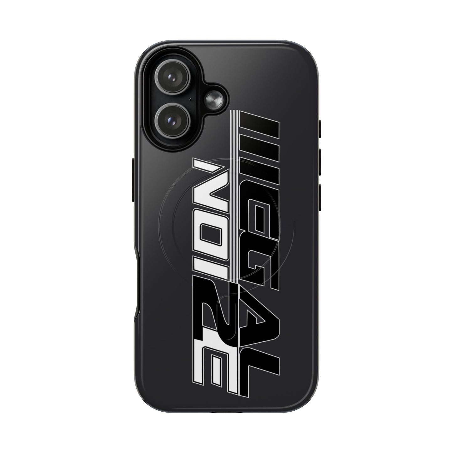 Illegal NoiZe Gunmetal Graphite Tough Magnetic iPhone Case