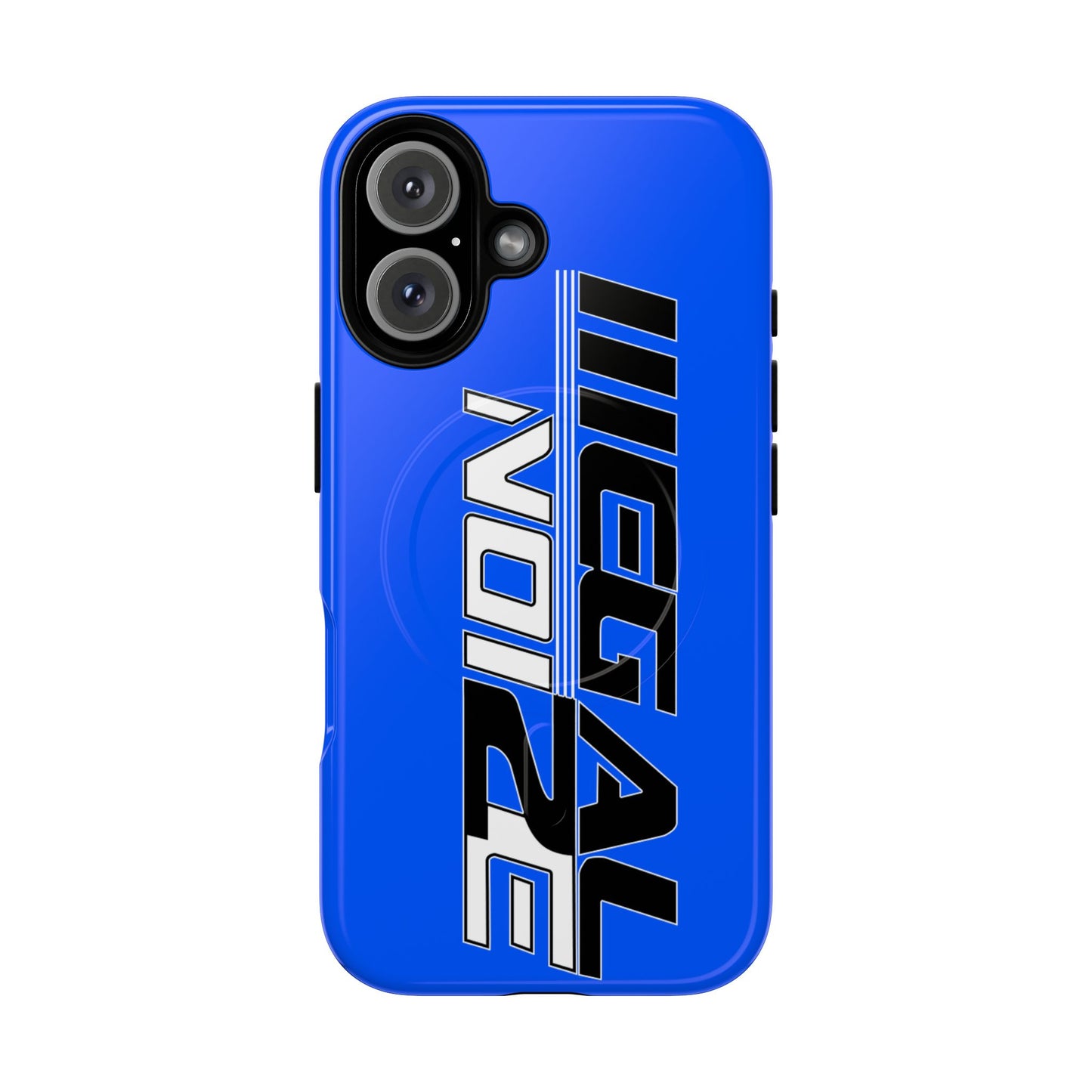 Illegal NoiZe Electric Blue Tough Magnetic iPhone Case