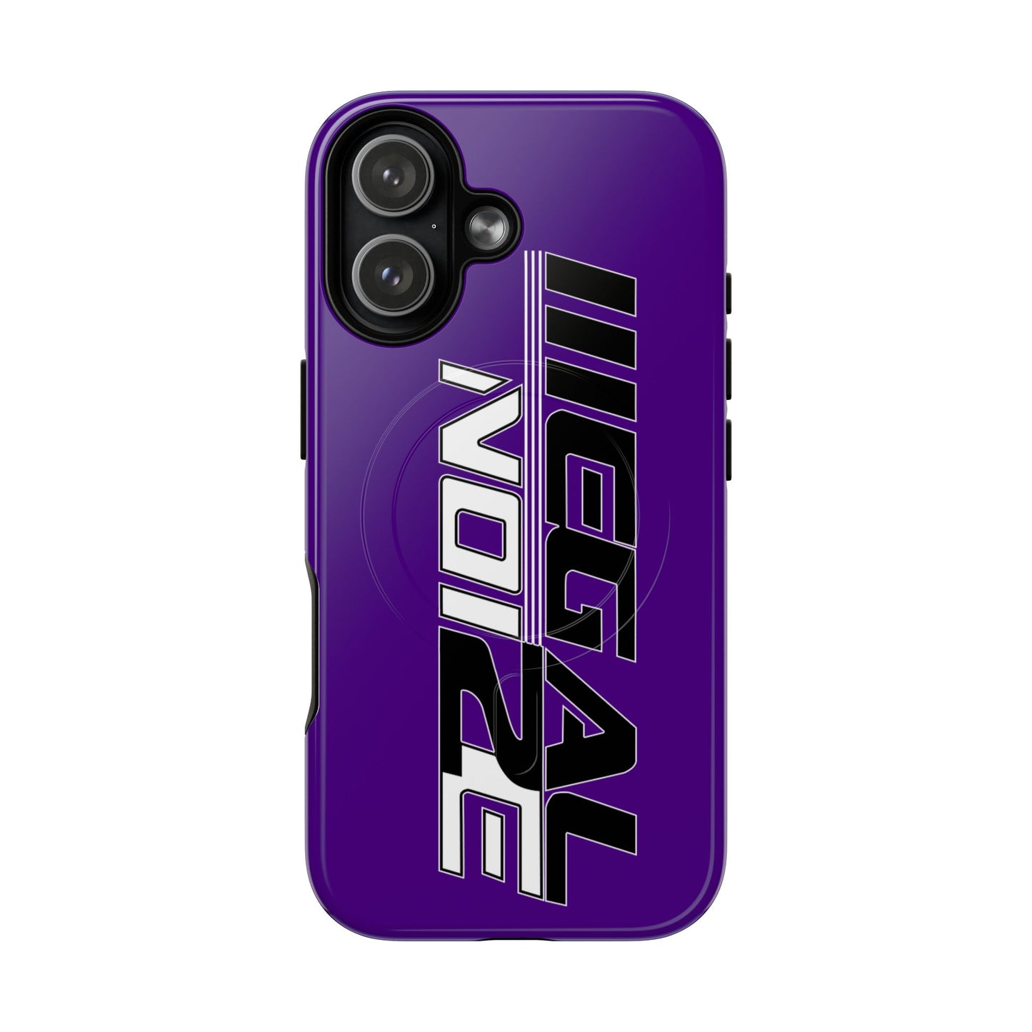 Illegal NoiZe Deep Purple Tough Magnetic iPhone Case