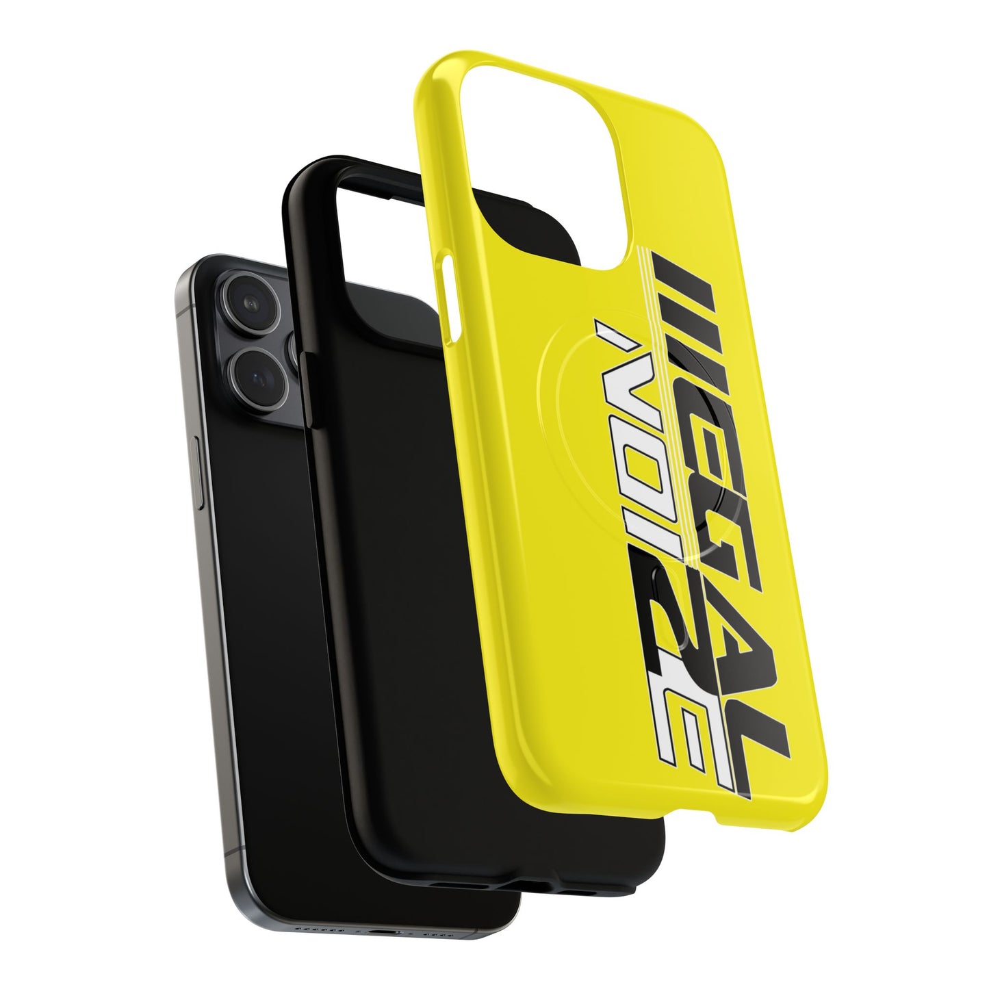 Illegal NoiZe Yellow Tough Magnetic iPhone Case