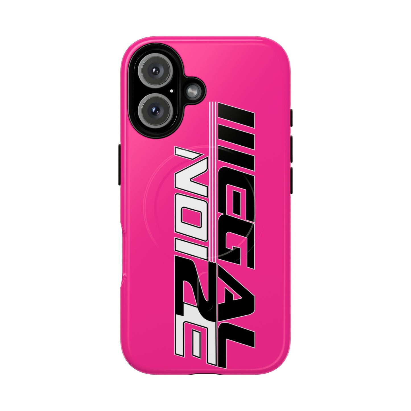 Illegal NoiZe Hot Pink Tough Magnetic iPhone Case
