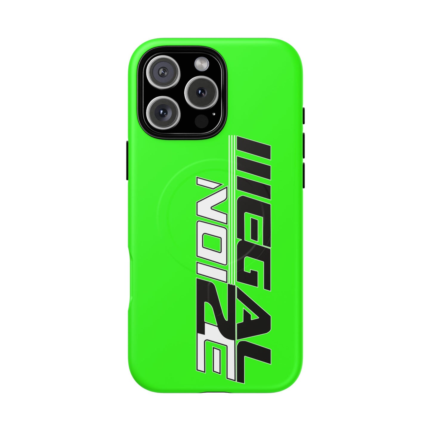 Illegal NoiZe Neon Green Tough Magnetic iPhone Case