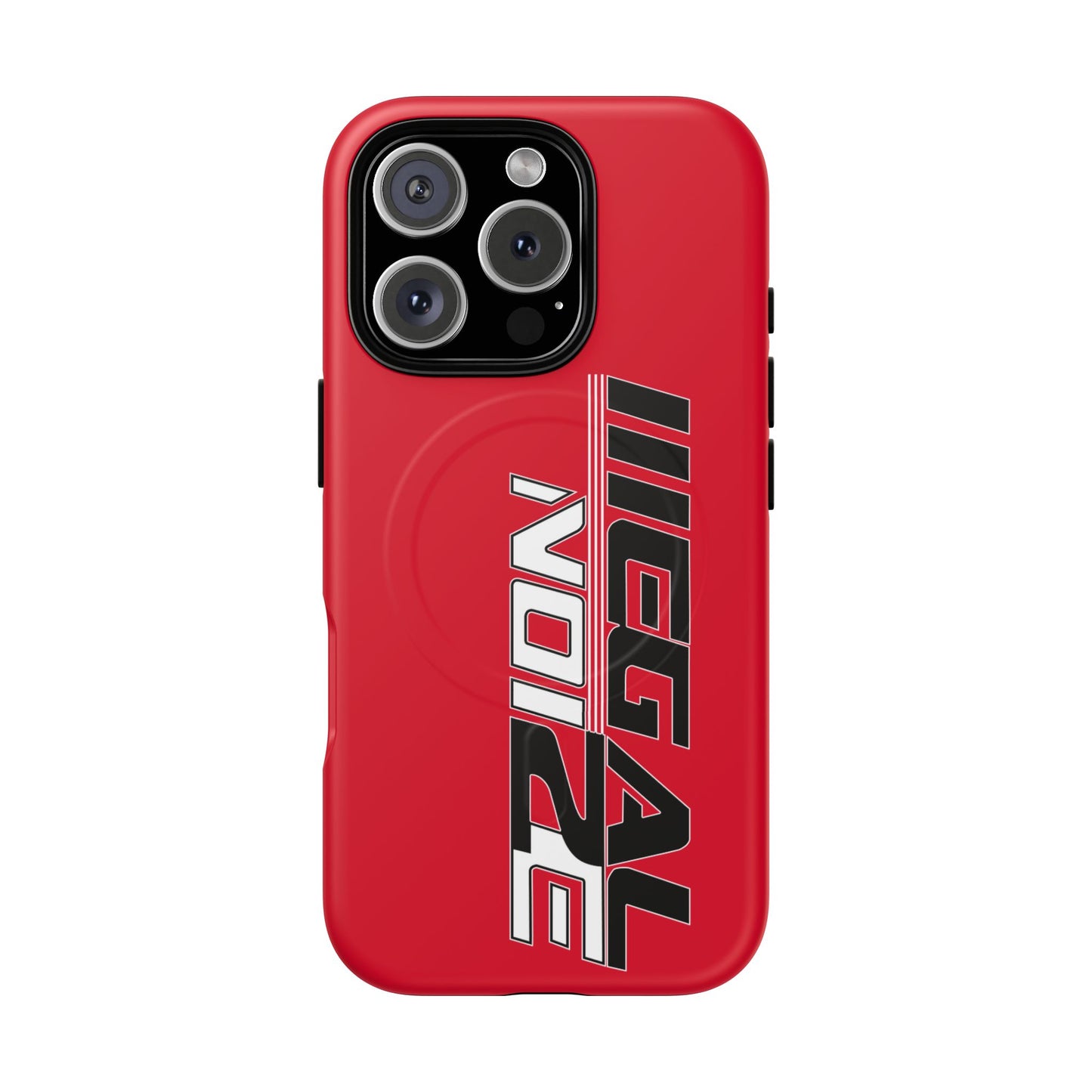 Illegal NoiZe Racing Red Tough Magnetic iPhone Case