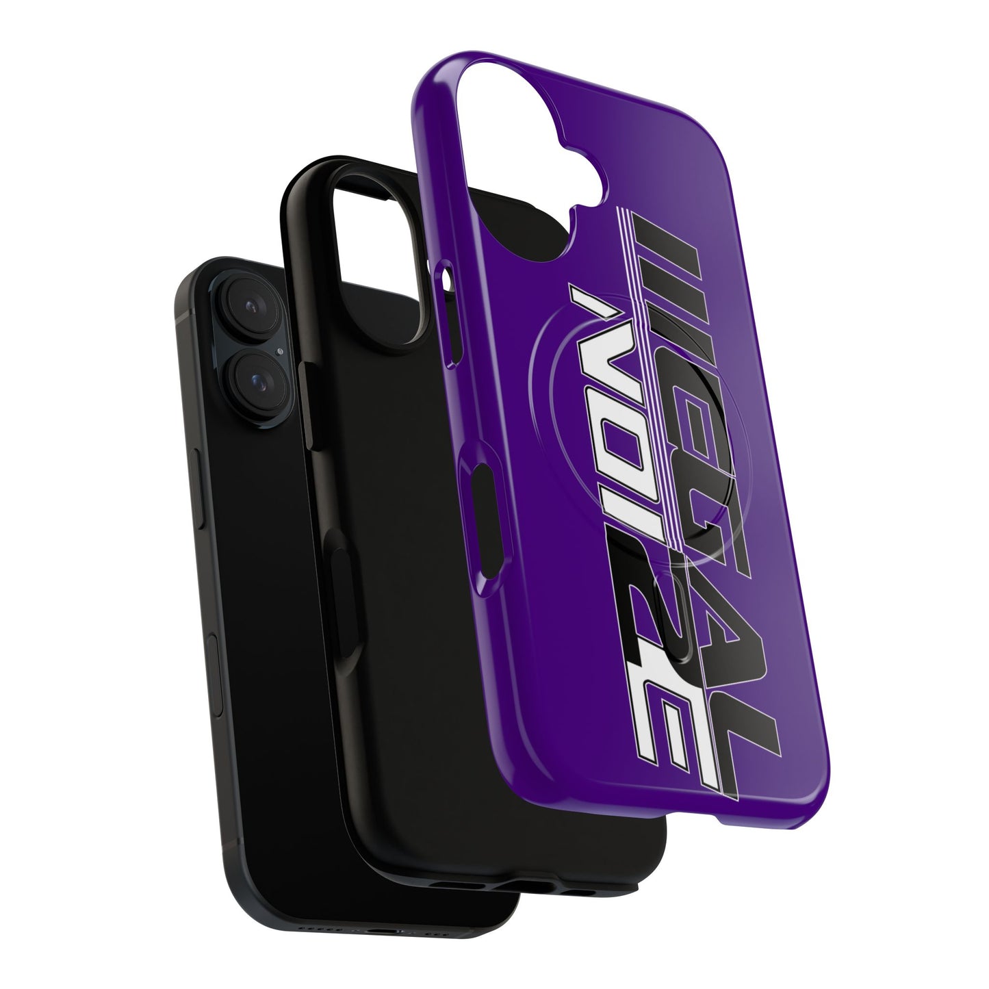 Illegal NoiZe Deep Purple Tough Magnetic iPhone Case