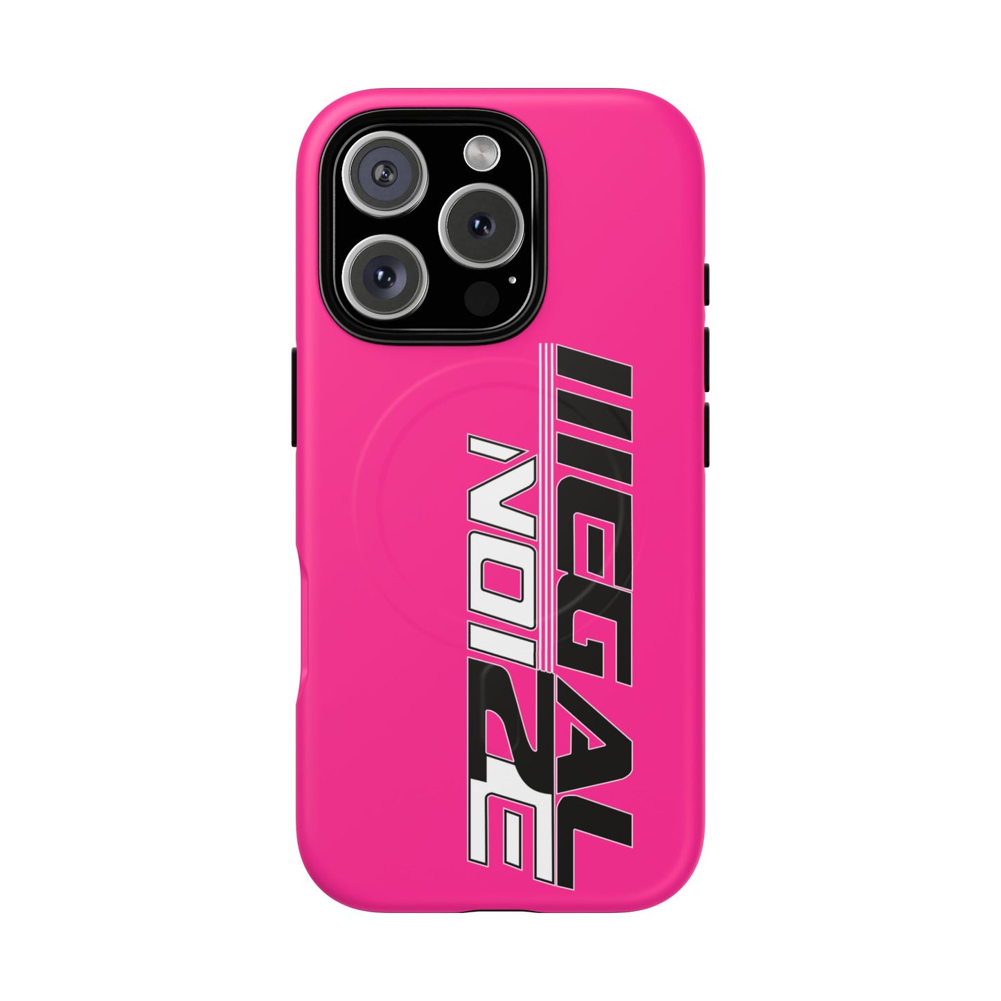 Illegal NoiZe Hot Pink Tough Magnetic iPhone Case