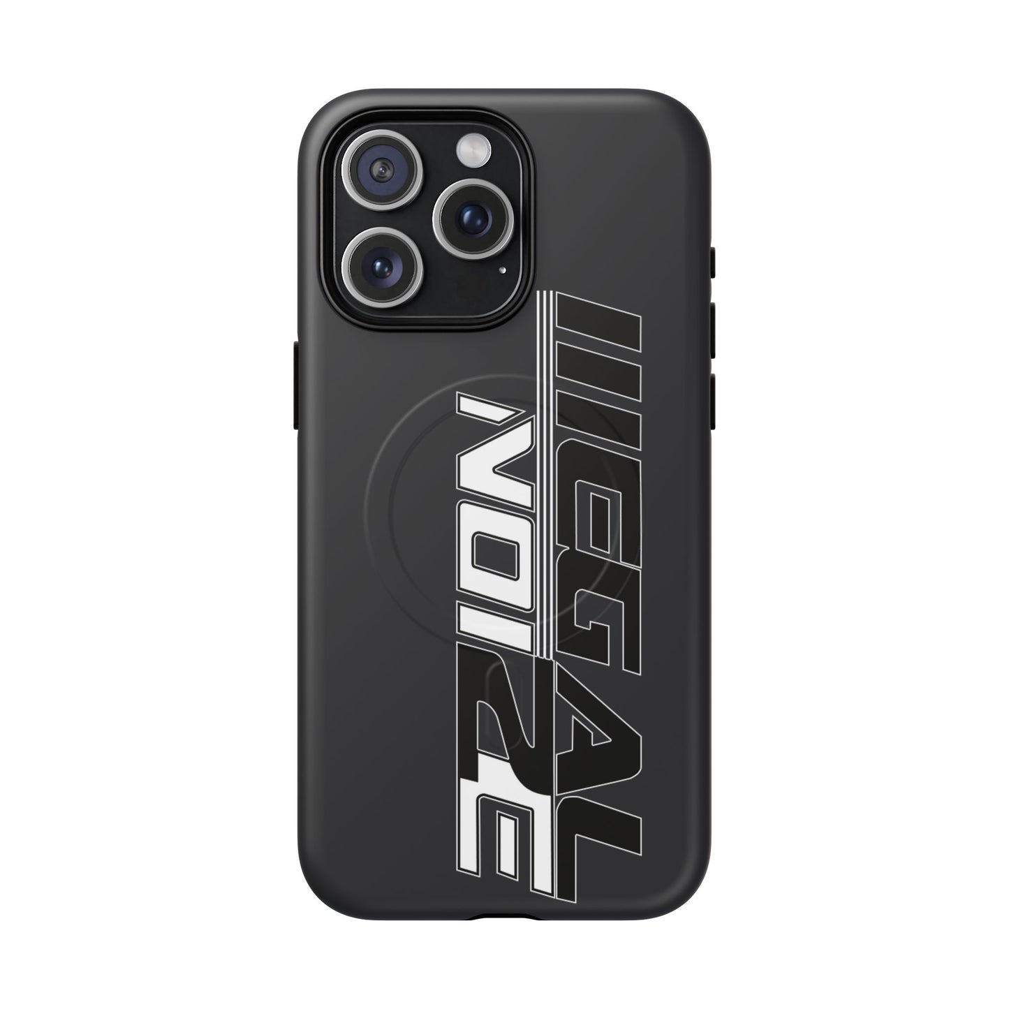 Illegal NoiZe Gunmetal Graphite Tough Magnetic iPhone Case