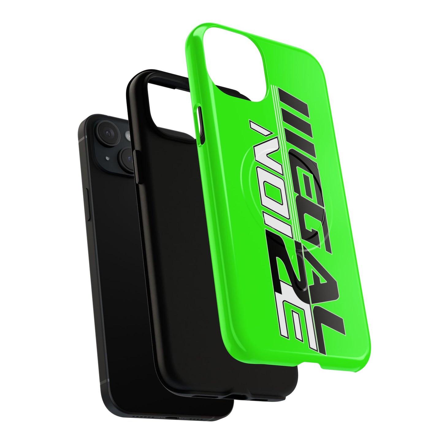 Illegal NoiZe Neon Green Tough Magnetic iPhone Case