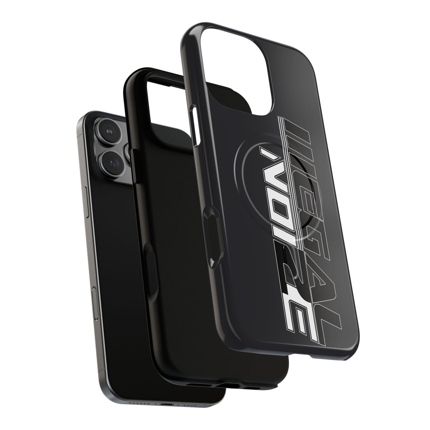 Illegal NoiZe Gunmetal Graphite Tough Magnetic iPhone Case