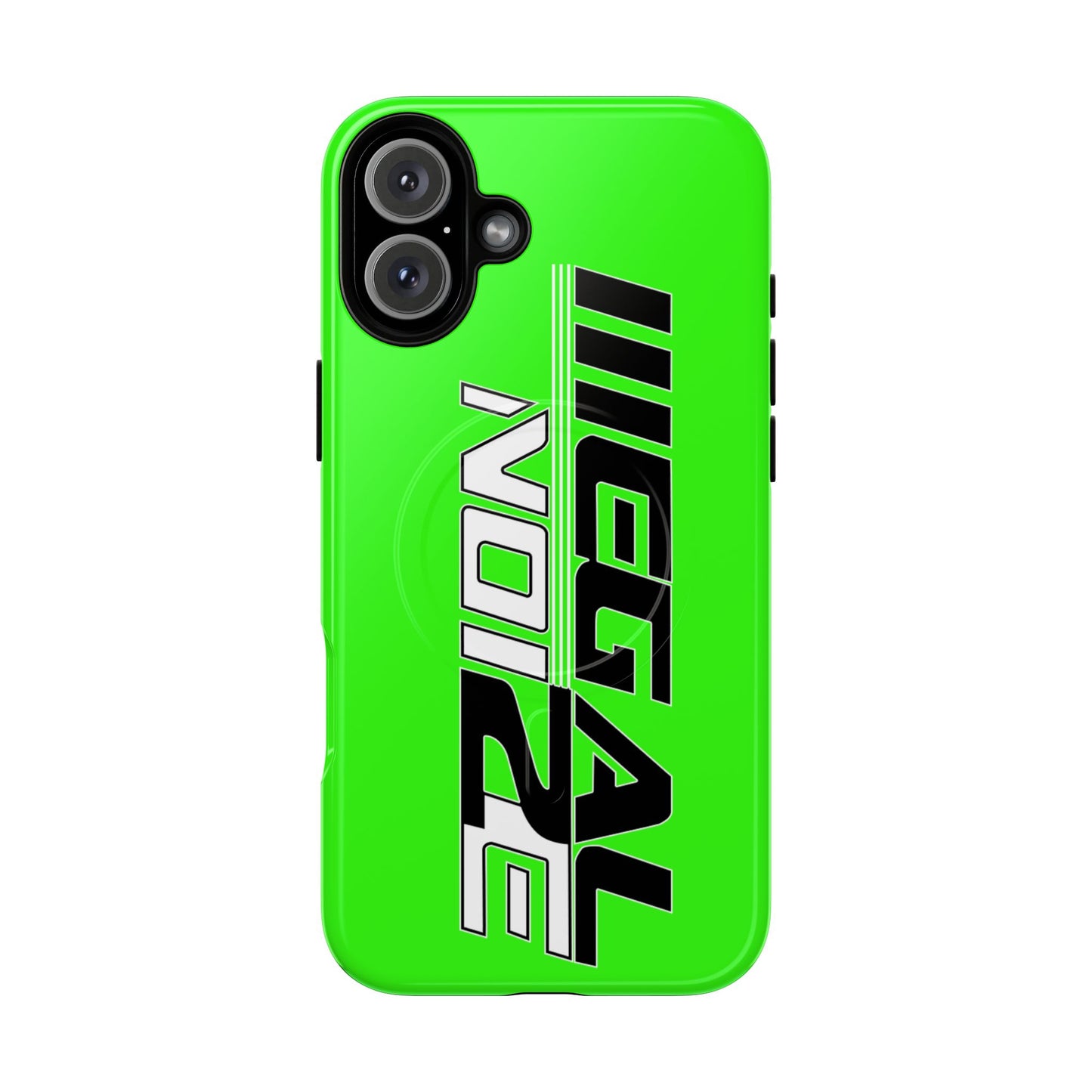 Illegal NoiZe Neon Green Tough Magnetic iPhone Case
