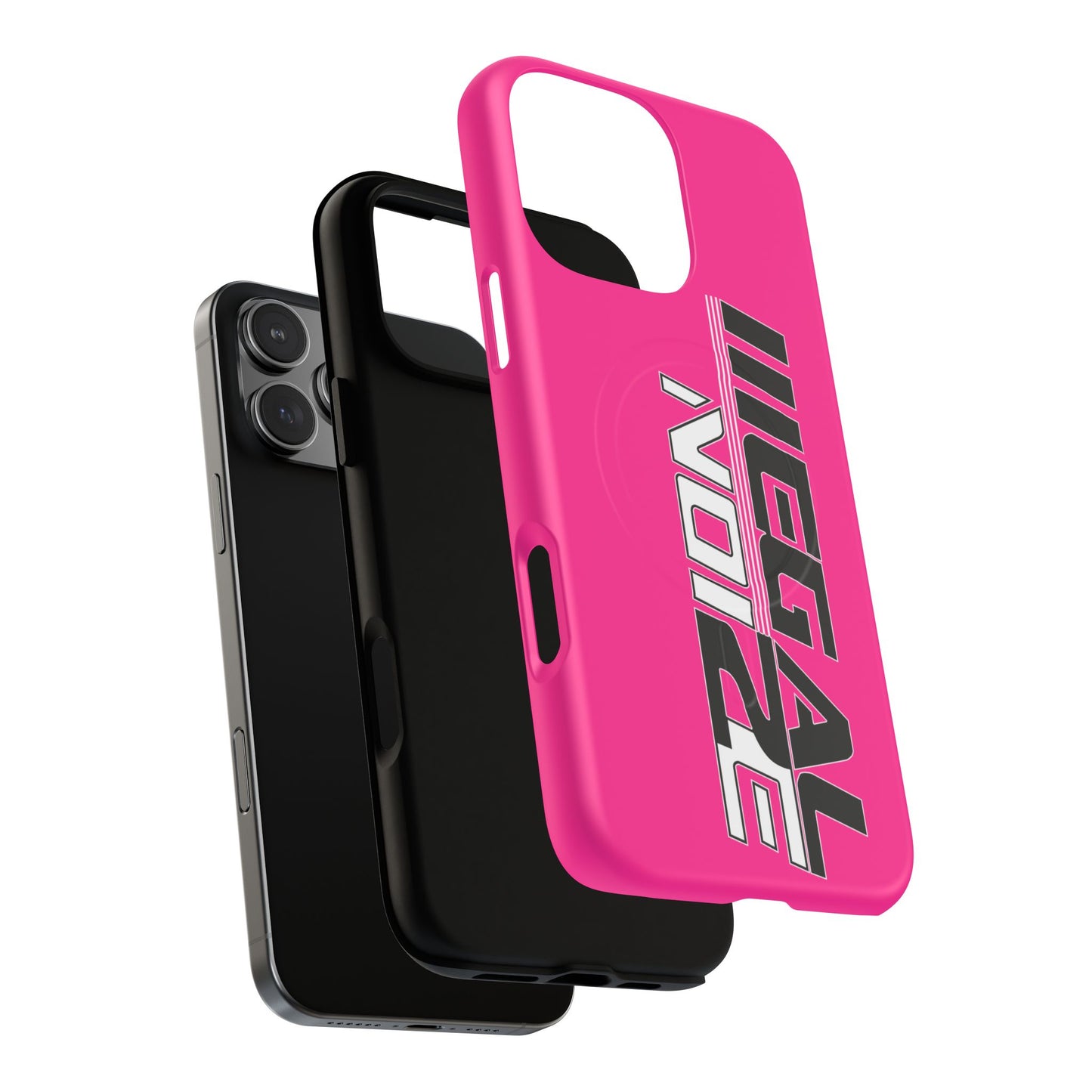 Illegal NoiZe Hot Pink Tough Magnetic iPhone Case
