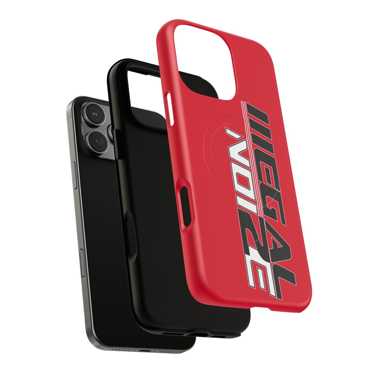 Illegal NoiZe Racing Red Tough Magnetic iPhone Case