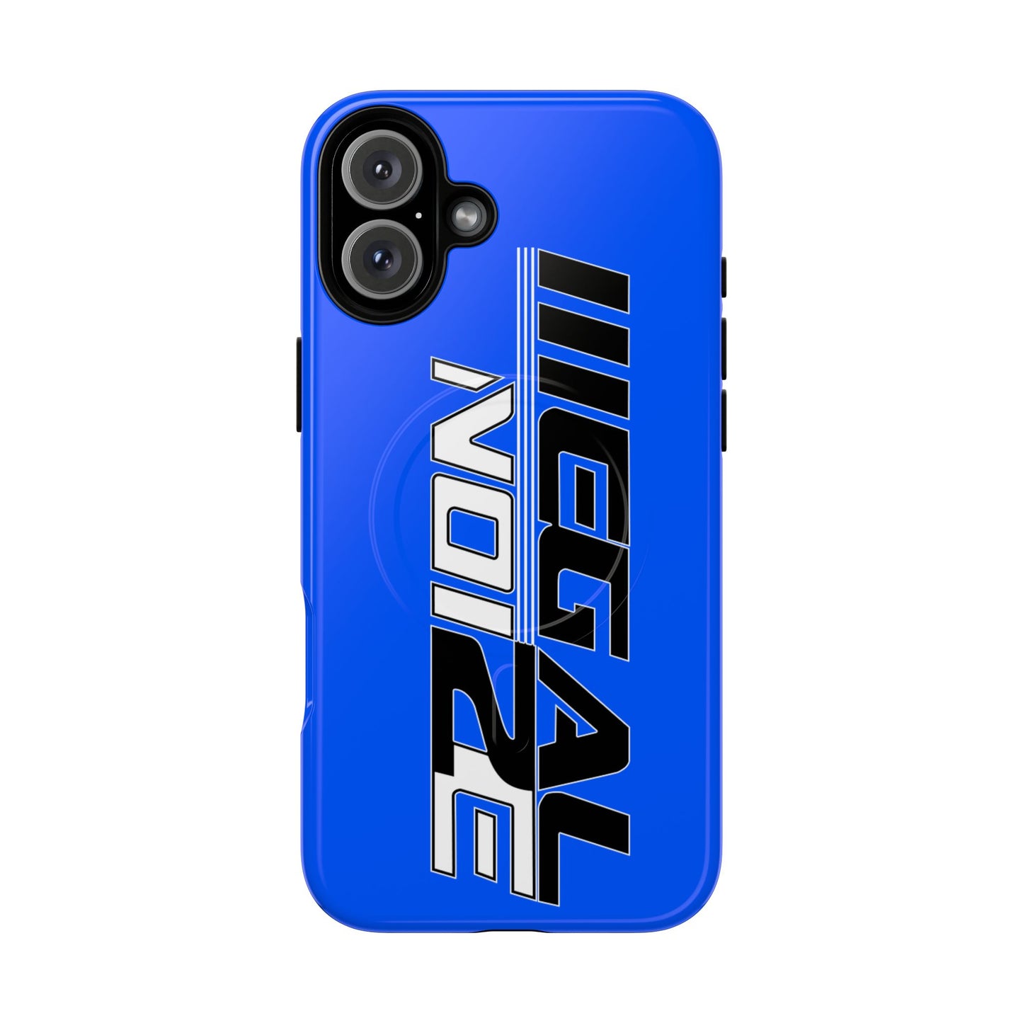 Illegal NoiZe Electric Blue Tough Magnetic iPhone Case