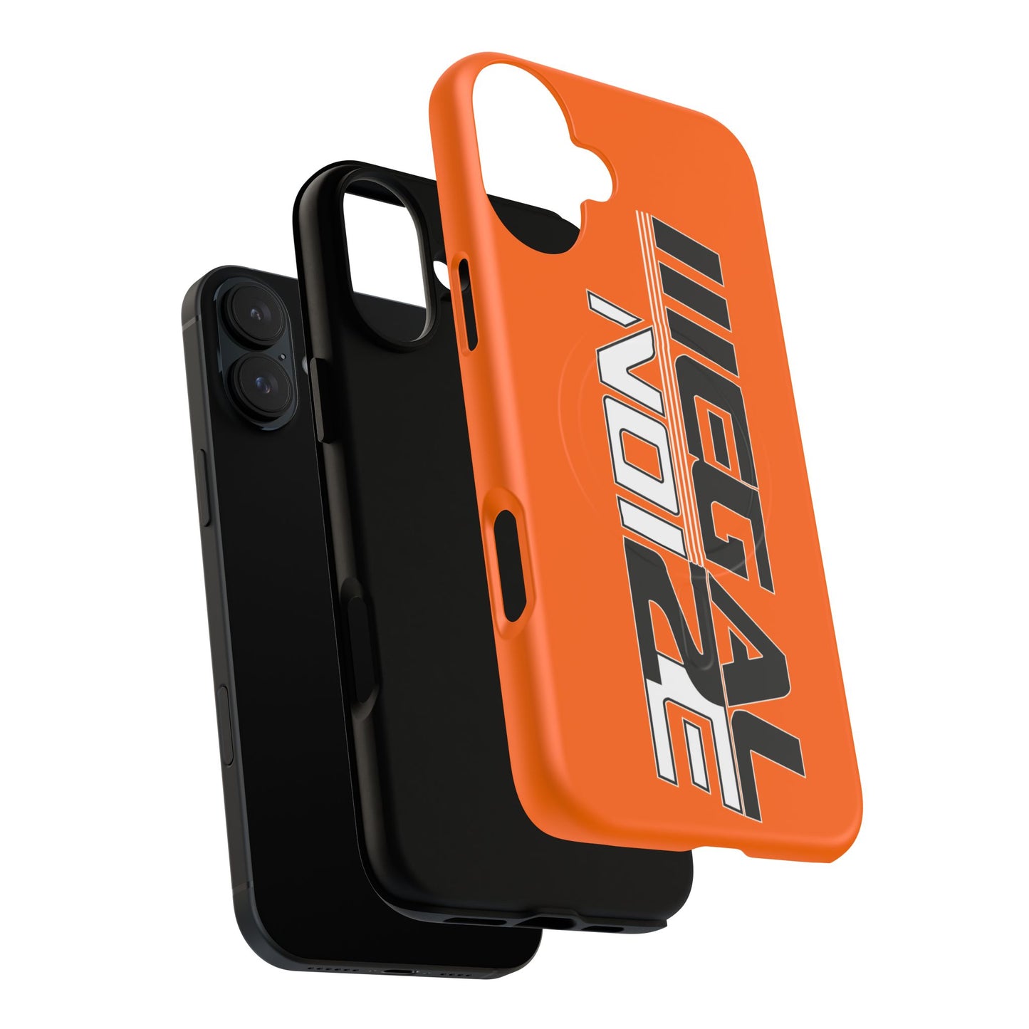 Illegal NoiZe Cosmic Orange Tough Magnetic iPhone Case