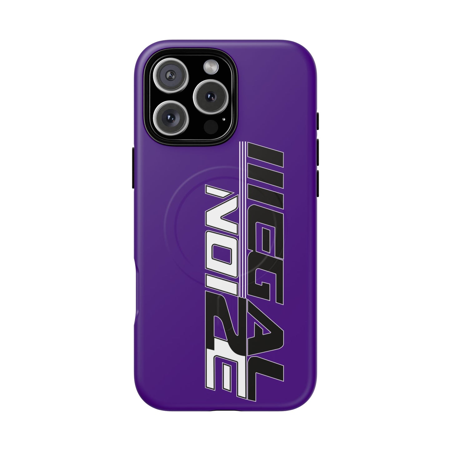 Illegal NoiZe Deep Purple Tough Magnetic iPhone Case
