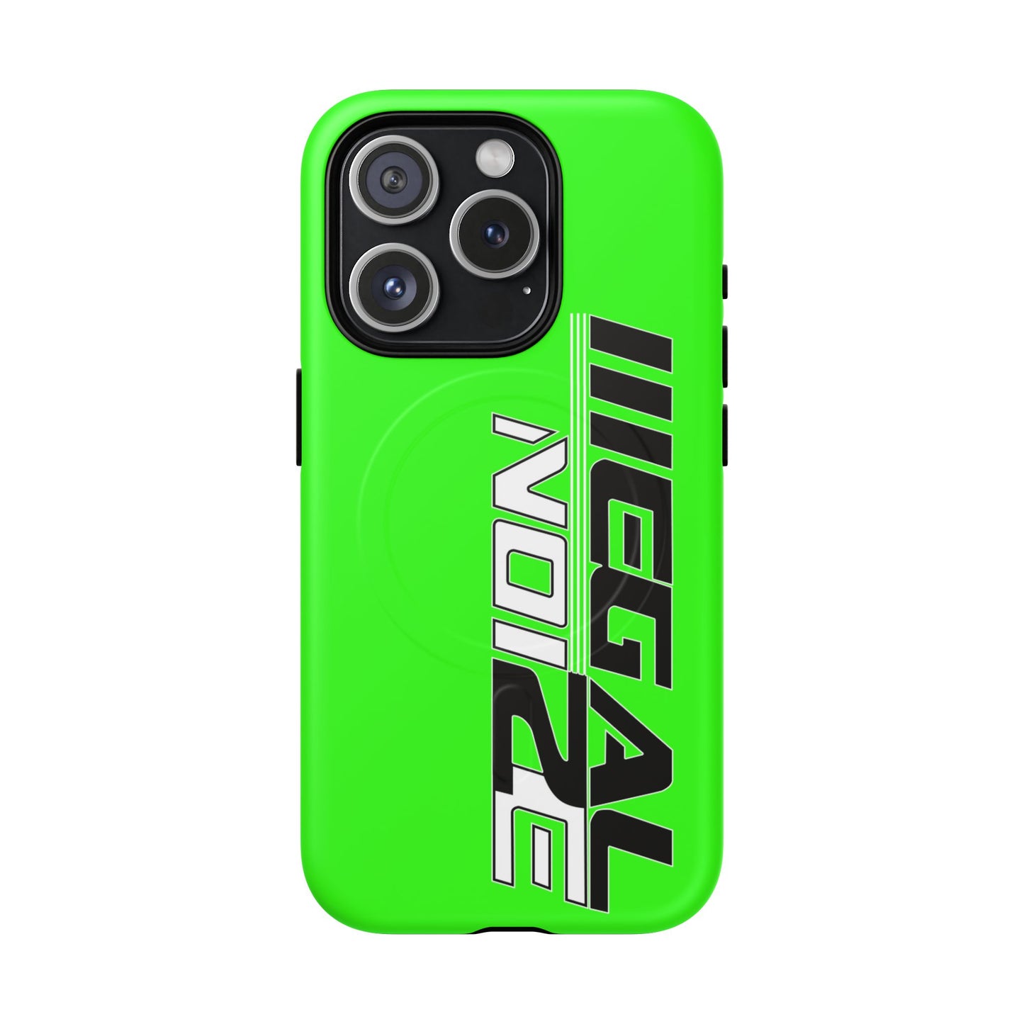Illegal NoiZe Neon Green Tough Magnetic iPhone Case