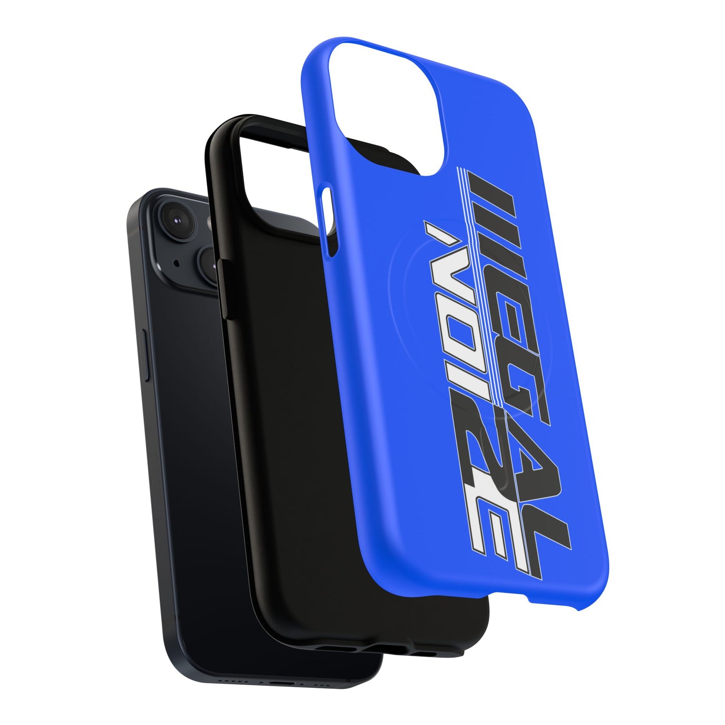 Illegal NoiZe Electric Blue Tough Magnetic iPhone Case