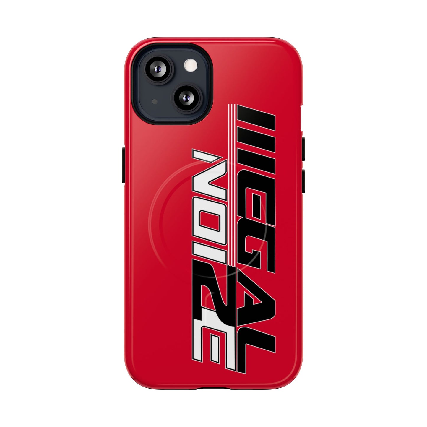 Illegal NoiZe Racing Red Tough Magnetic iPhone Case