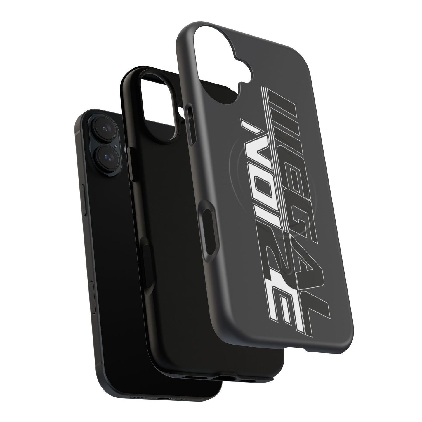 Illegal NoiZe Gunmetal Graphite Tough Magnetic iPhone Case