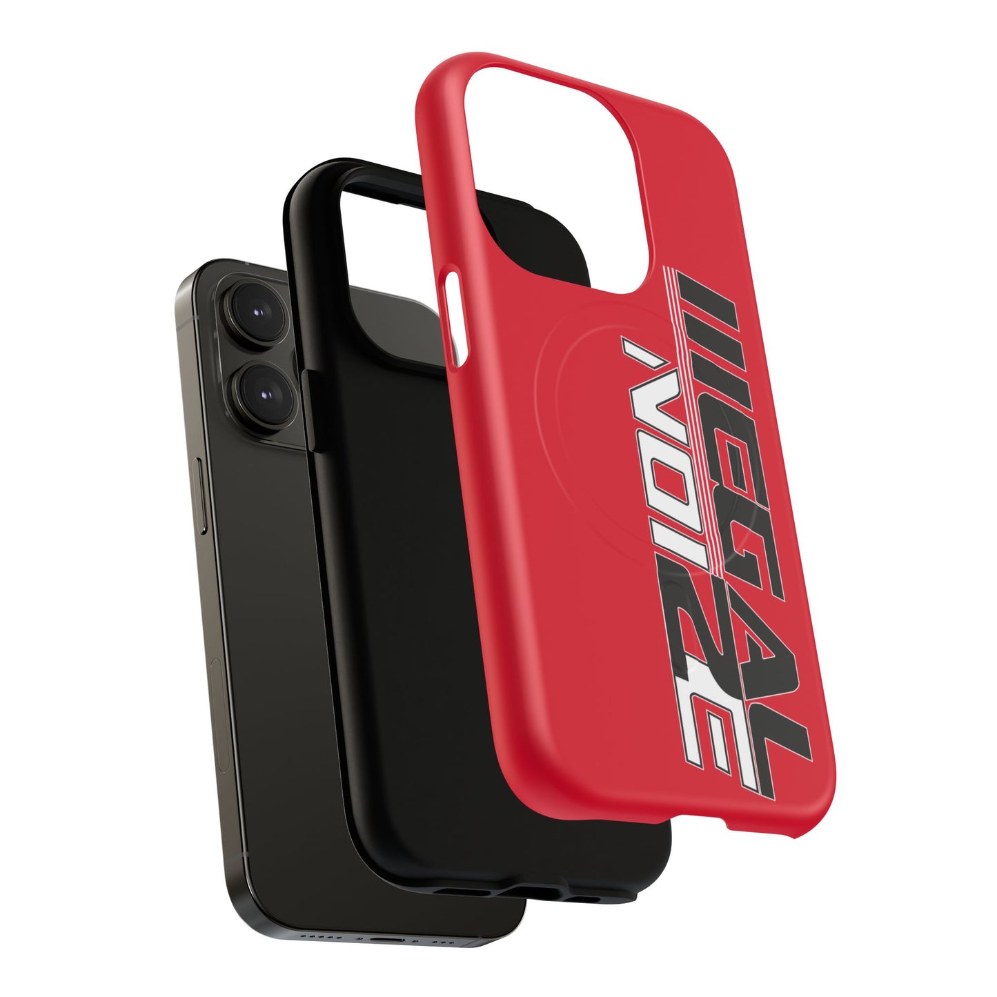 Illegal NoiZe Racing Red Tough Magnetic iPhone Case