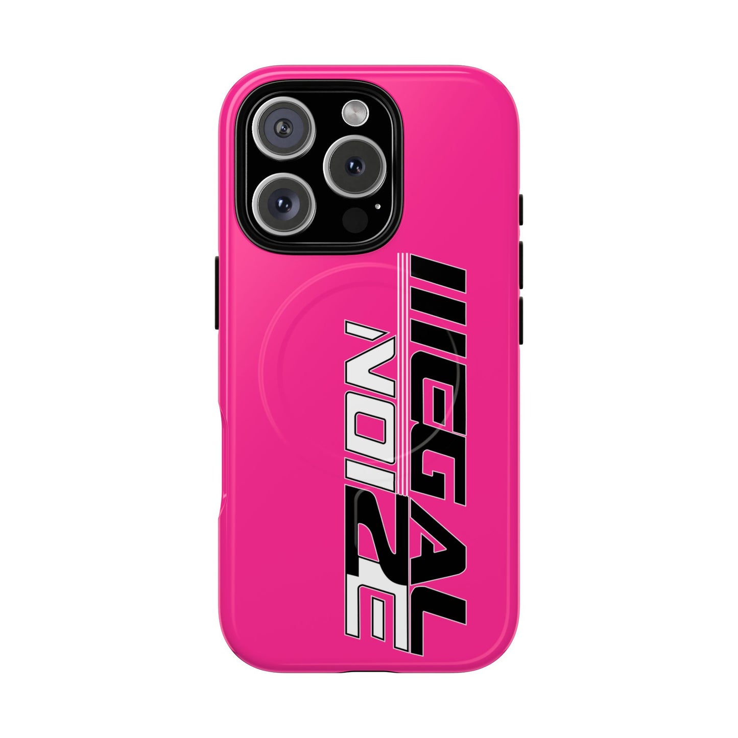 Illegal NoiZe Hot Pink Tough Magnetic iPhone Case