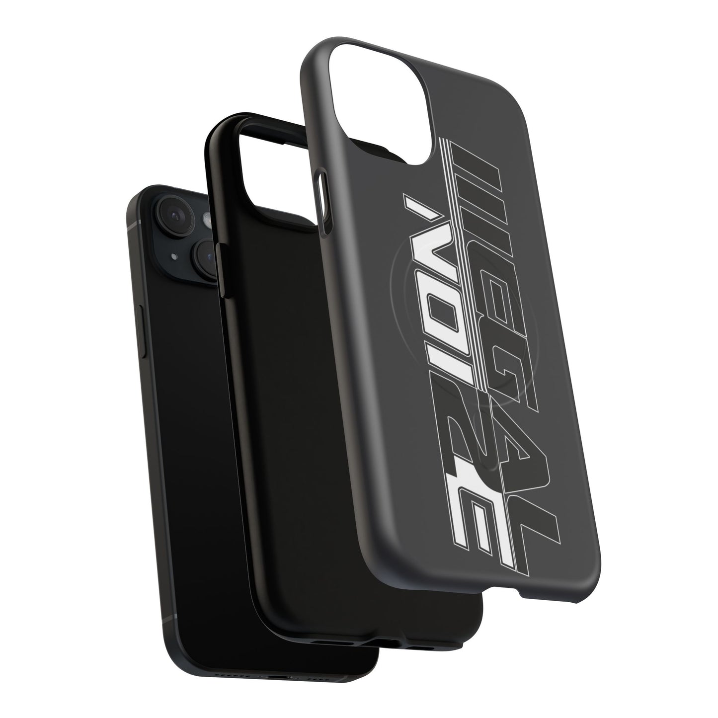 Illegal NoiZe Gunmetal Graphite Tough Magnetic iPhone Case