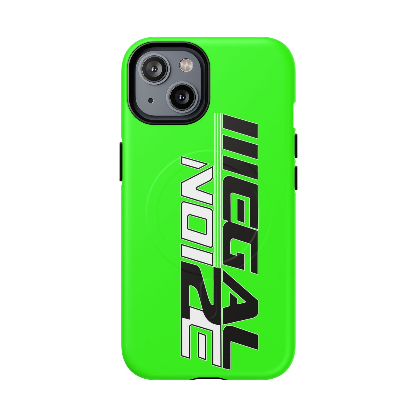 Illegal NoiZe Neon Green Tough Magnetic iPhone Case