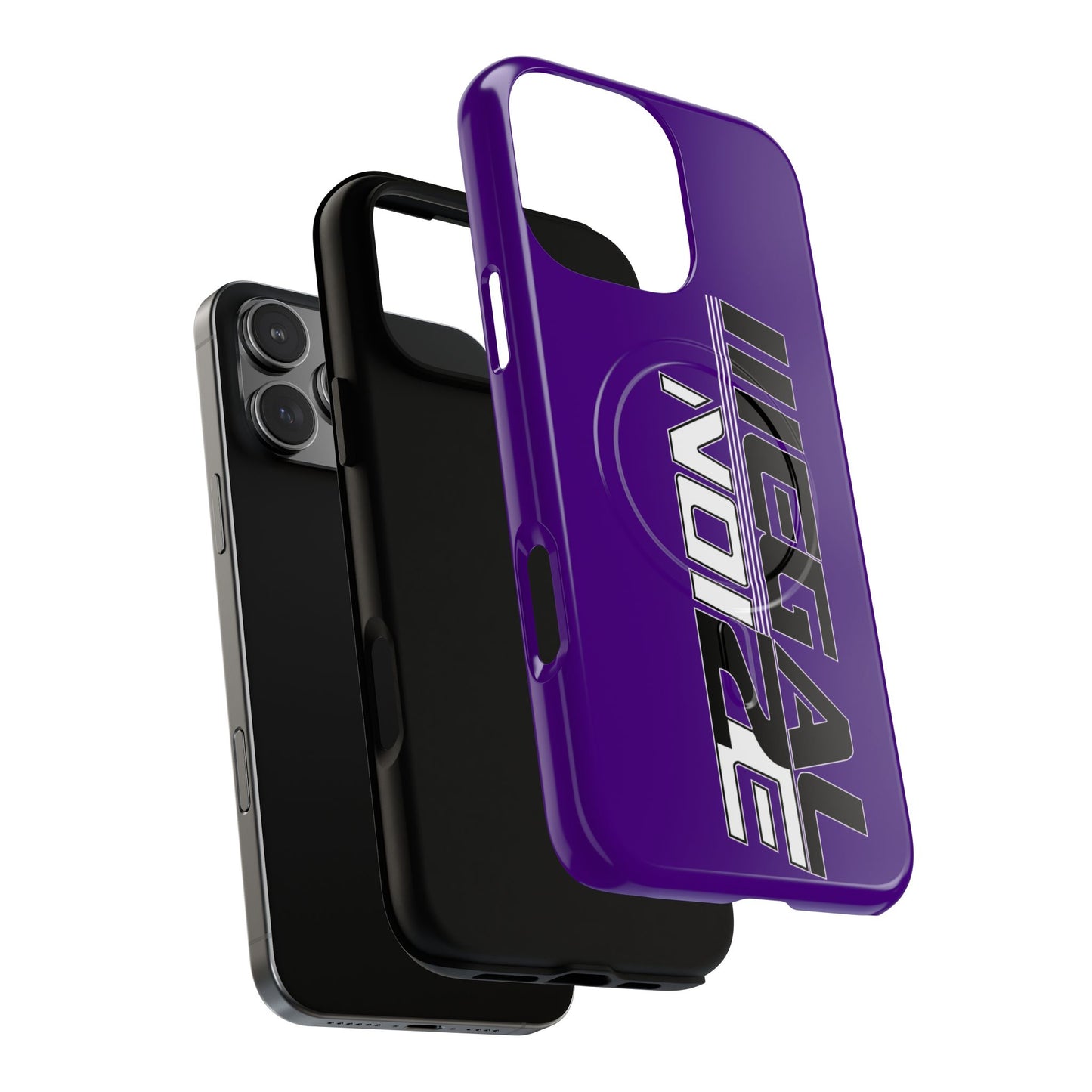 Illegal NoiZe Deep Purple Tough Magnetic iPhone Case