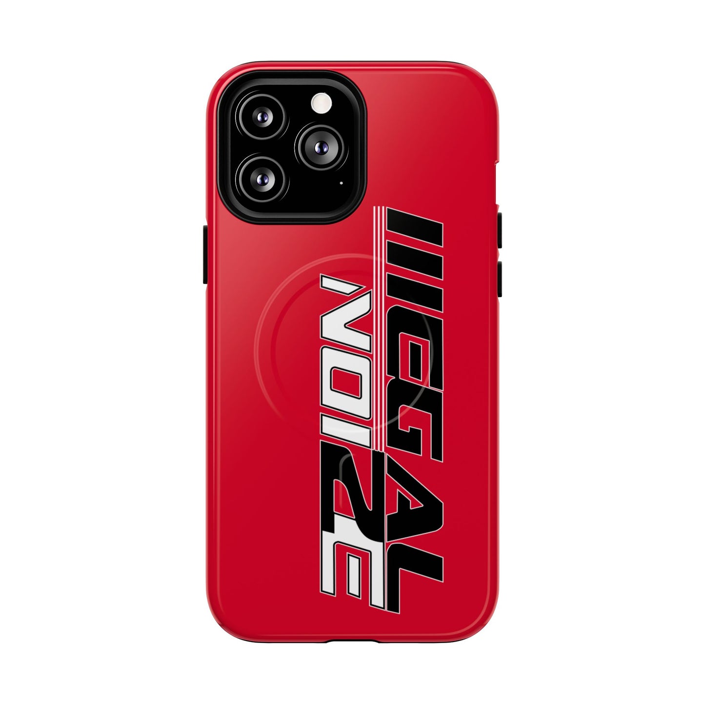 Illegal NoiZe Racing Red Tough Magnetic iPhone Case