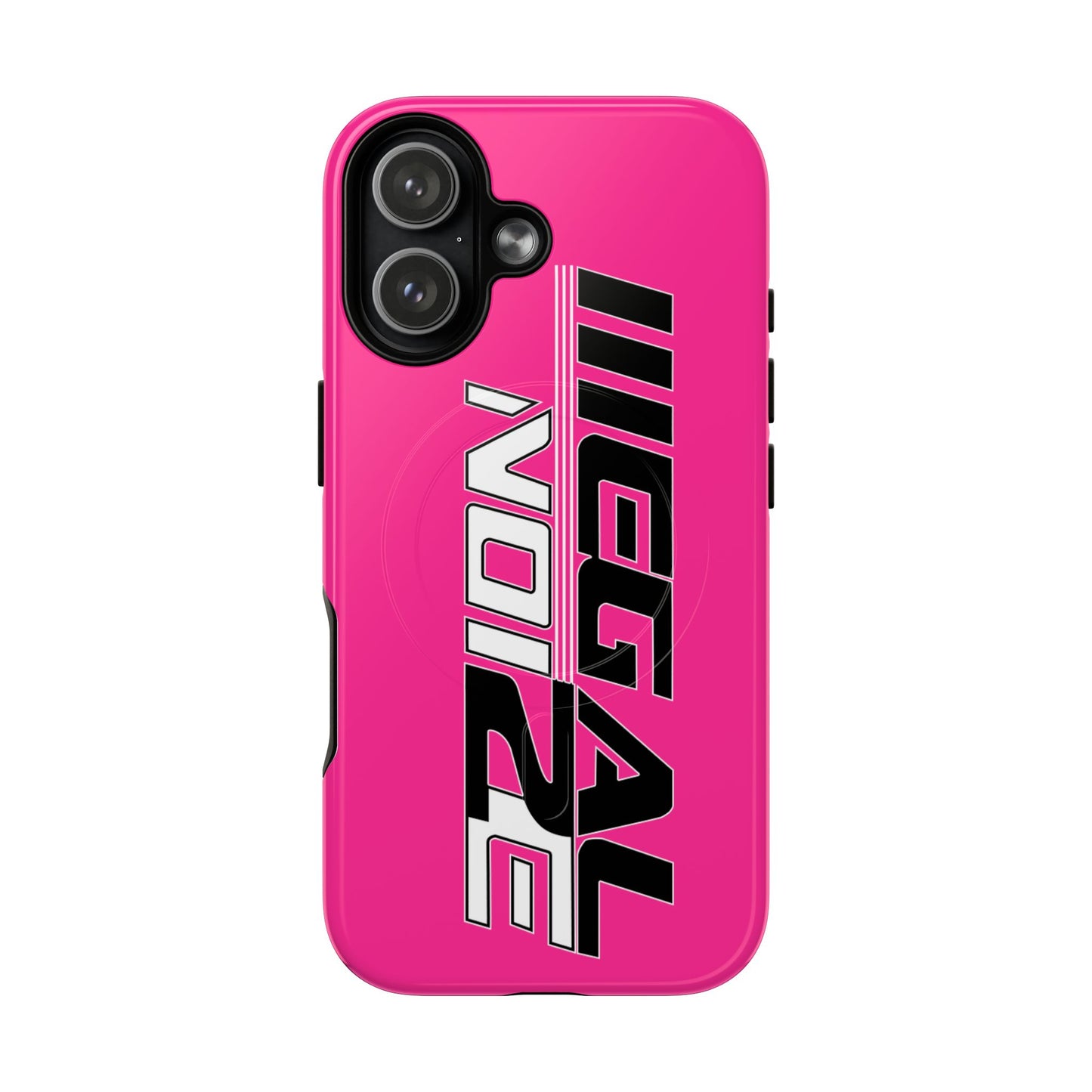 Illegal NoiZe Hot Pink Tough Magnetic iPhone Case