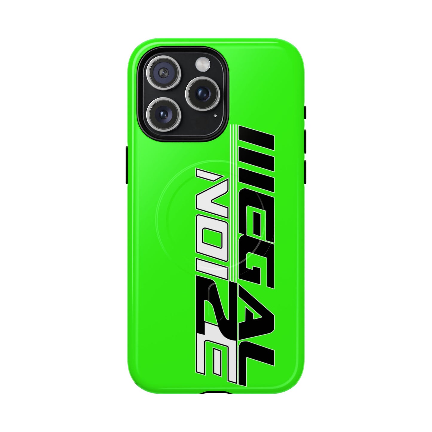 Illegal NoiZe Neon Green Tough Magnetic iPhone Case