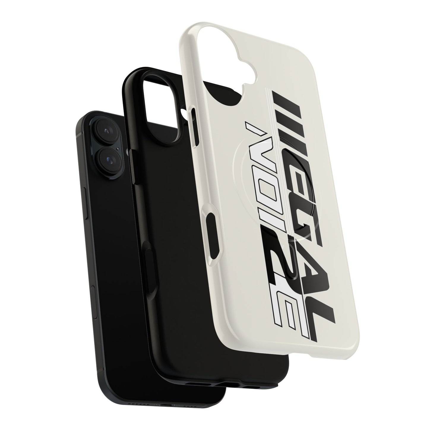Illegal NoiZe Frost White Tough Magnetic iPhone Case