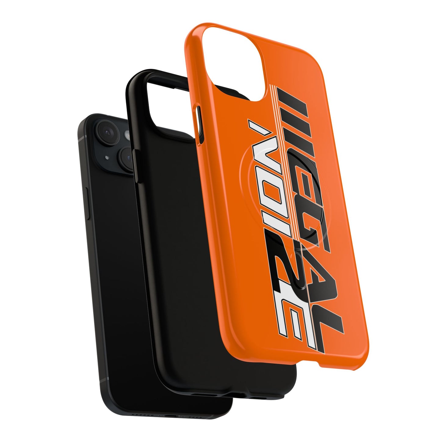 Illegal NoiZe Cosmic Orange Tough Magnetic iPhone Case