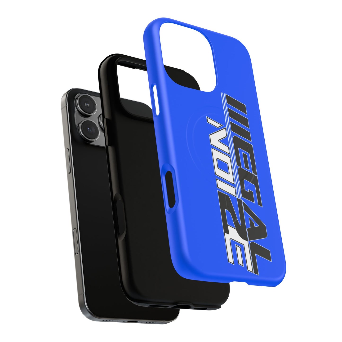 Illegal NoiZe Electric Blue Tough Magnetic iPhone Case